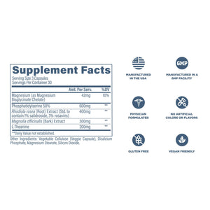 Revive MD Cortisol Manager, 90 Vegetarian Capsules - Cortisol Supplement w/Magnesium & L-Theanine Support Health, Focus, Energy, Fatigue, & Adrenal Gland Function - Vegan & Gluten-Free (30 Servings) ReviveBuy Supplements Australia