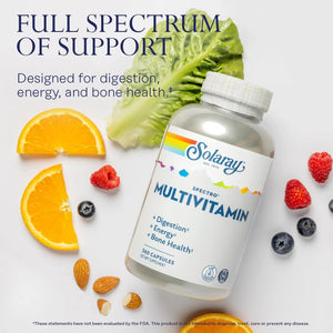 SOLARAY Spectro Multivitamin with Iron - Multi Vitamin with Calcium, Magnesium, Energizing Greens, Herbs & Digestive Enzymes SOLARAY