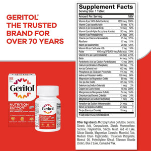 Geritol, Multivitamin Supplement, Contains Antioxidants, Vitamins B, C, E & D and Iron, 27, Minerals, Gluten-Free Geritol
