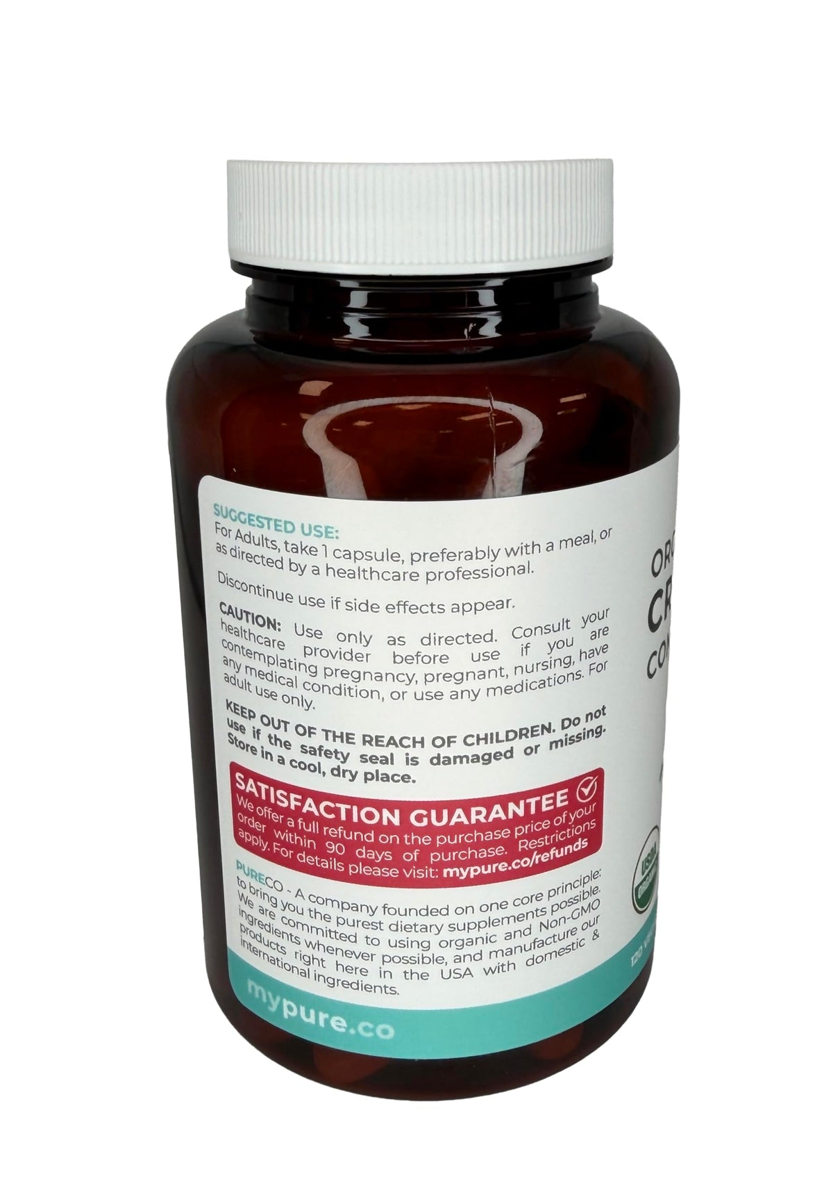 Organic Cranberry Pills - Vegan Supplement for Urinary Tract Health & Kidney Cleanse - Cranberry Pills for Women 500mg 50:1 Cranberry Concentrate Per Serving - Urinary Tract Support - 60 Capsules