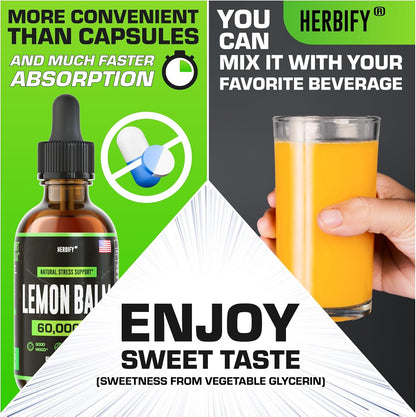 HERBIFY Bundle - Lions Mane Drops & Lemon Balm - Brain and Immune Support