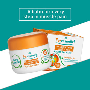 Puressentiel Muscle and Joints Balm - Essential Oil and Shea Butter Balm for Back and Neck Massage - Dye-Free, No Preservatives - 1.01 oz PuressentielBuy Supplements Australia
