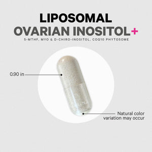 Codeage Liposomal Ovarian Inositol+ Supplement - Myo-Inositol & D-Chiro-Inositol 40:1 Blend, Folate 5-MTHF, CoQ10, Pomegranate & Wild Blueberry, Liposomal Delivery, Non-GMO, Gluten-Free - 120 Capsules CodeageBuy Supplements Australia