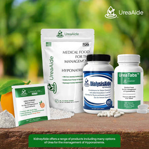 UreaAide Unflavored Urea Powder for Low Sodium 30 Servings Oral Urea Powder for Hyponatremia-Single Ingredient 100% Medical Grade Urea with 15 gram Dose Scoop