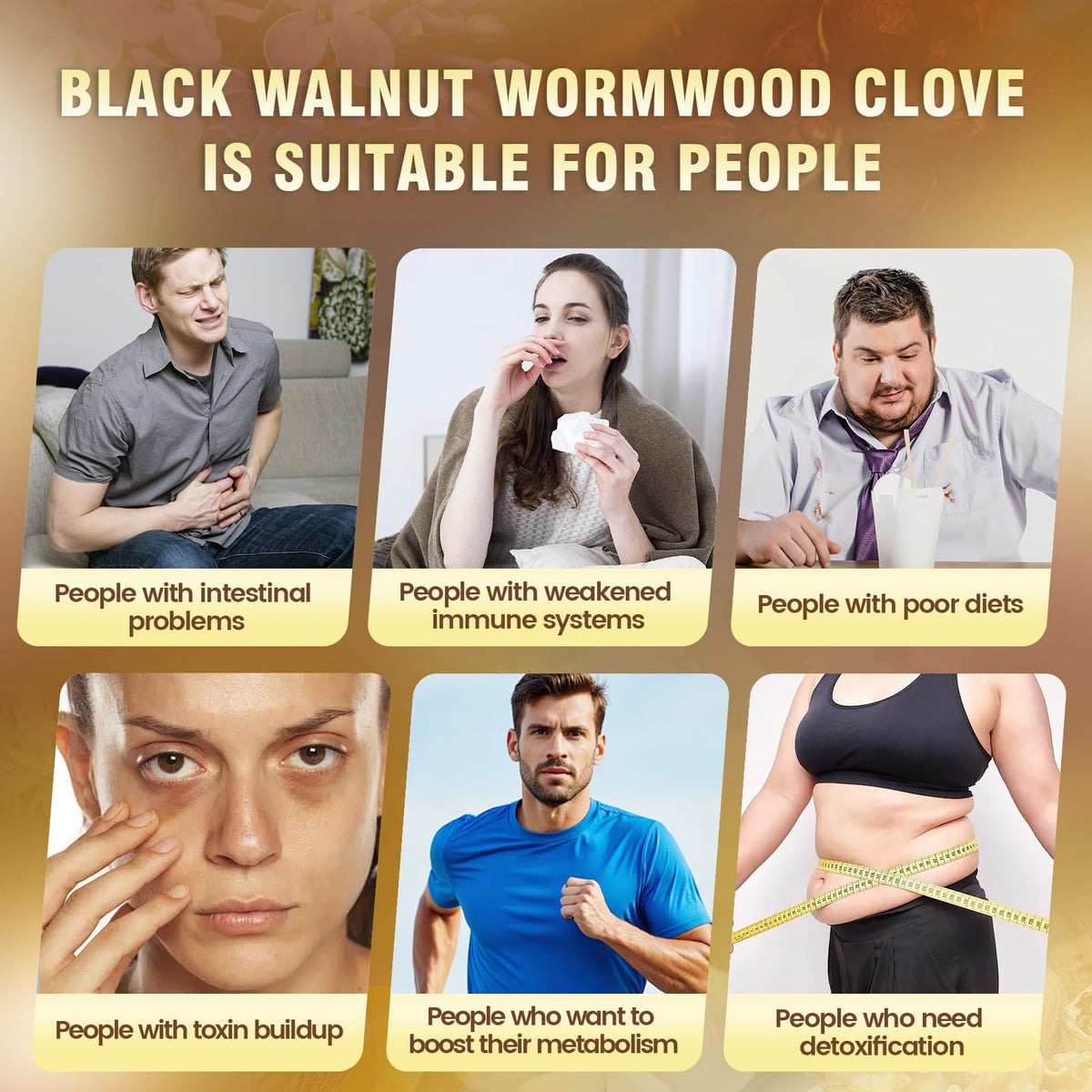 VivoNu 18-in-1 Black Walnut Wormwood, Rapid Gut Cleanse & Digestive Health with Clove, Garlic, Turmeric, Pumpkin Seed, Oregano, Berberine & More, 2 Bag