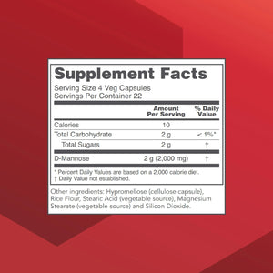 Protocol for Life Balance D-Mannose - 500mg - Bladder Cleanse - Support Healthy Urinary Tract* - For Men & Women - Kosher & Non-GMO - 90 Veg Capsules PROTOCOL FOR LIFE BALANCEBuy Supplements Australia