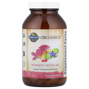 Garden of Life Multivitamin for Women 40 Plus, Organics Womens Vitamins, Hormone & Breast Health Support Blend Garden of Life
