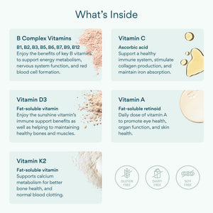 Bettervits Multivitamin for Women & Men | Womens Daily Multivitamin with 13 Essential Vitamins Iron, Iodine, Calcium and Biotin | Vitamins A, K2, D3, C, B1, B2, B3, B5, B6, B7, B9, B12 | 60 Capsules Bettervits buy supplements Au