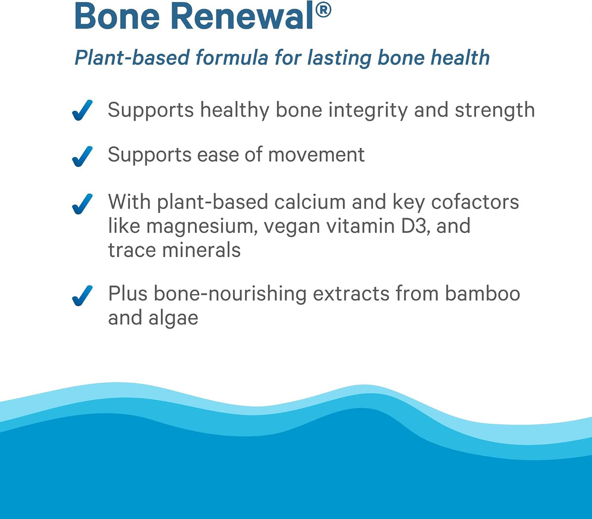PURE SYNERGY Bone Renewal | Bioavailable Calcium with Cofactors | Natural, Vegan Supplement with Vitamin D3, K2, Magnesium, & Boron | for Lasting Bone Strength (150 Capsules)