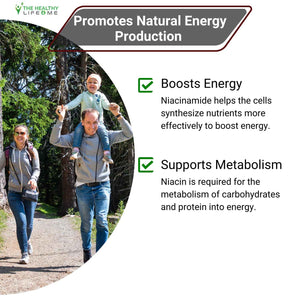 The Healthy Life 4 ME Vitamin B3 Niacinamide Liquid | 20mg Serving 60 Days Supply | Vitamin B Liquid Drops | 2oz Clear