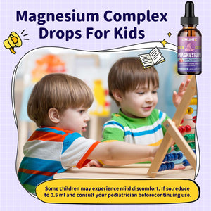 Kids Magnesium Liquid Drops-Magnesium Glycinate Liquid for Kids Supplement-w/L-theanine, Omega-3, Vitamin B6, D3 - for Sleep, Relaxation, Brain, Bones - 4 Fl Oz Children's Calm CFILIHTCBuy Supplements Australia