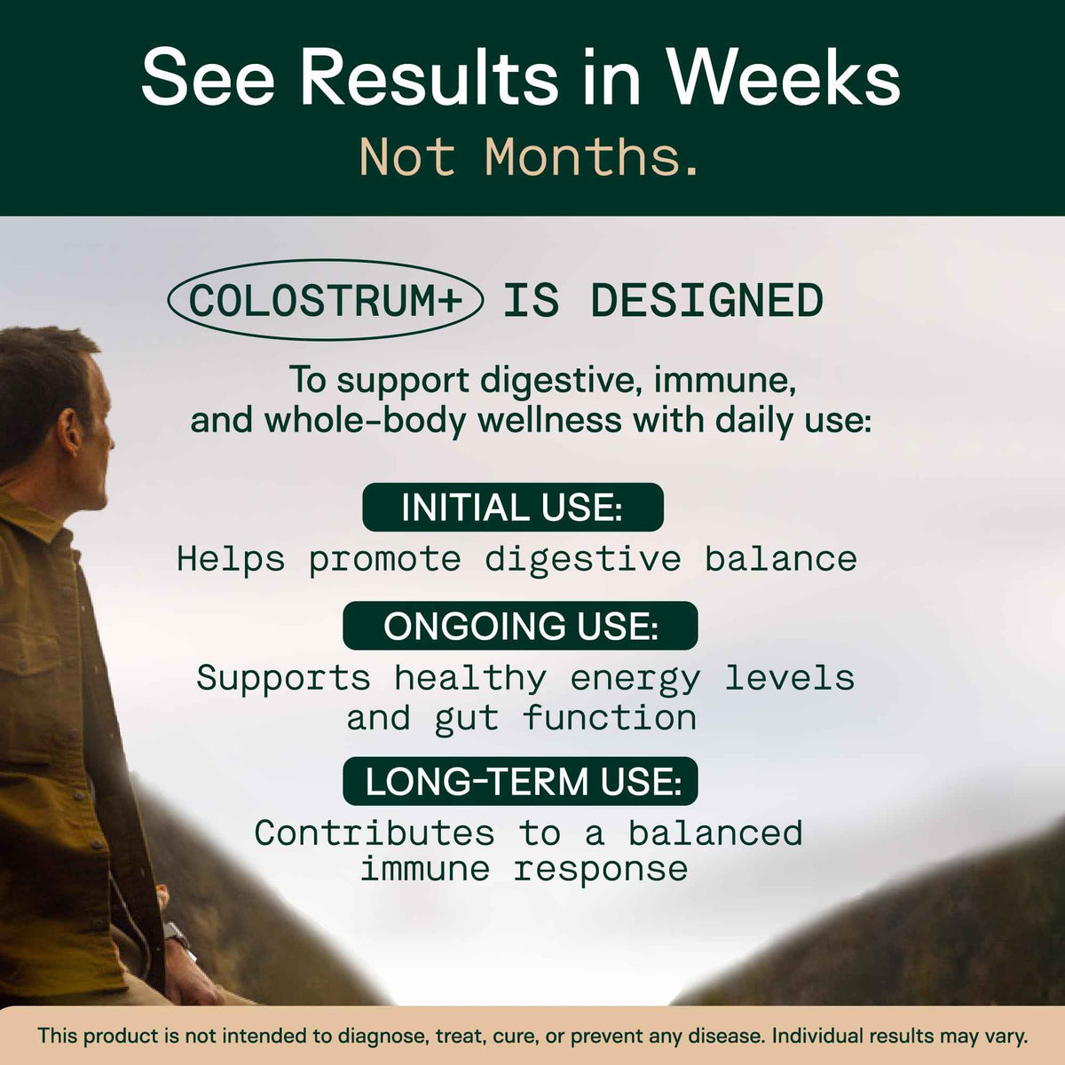 Adapt Naturals Colostrum Supplement with Lactoferrin & Beta-Glucan, Bio-Avail Grass Fed Bovine Colostrum Powder for Gut Health, Immune Support & Vitality