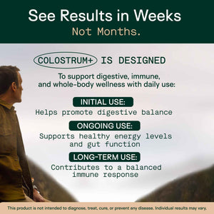 Adapt Naturals Colostrum Supplement with Lactoferrin & Beta-Glucan, Bio-Avail Grass Fed Bovine Colostrum Powder for Gut Health, Immune Support & Vitality