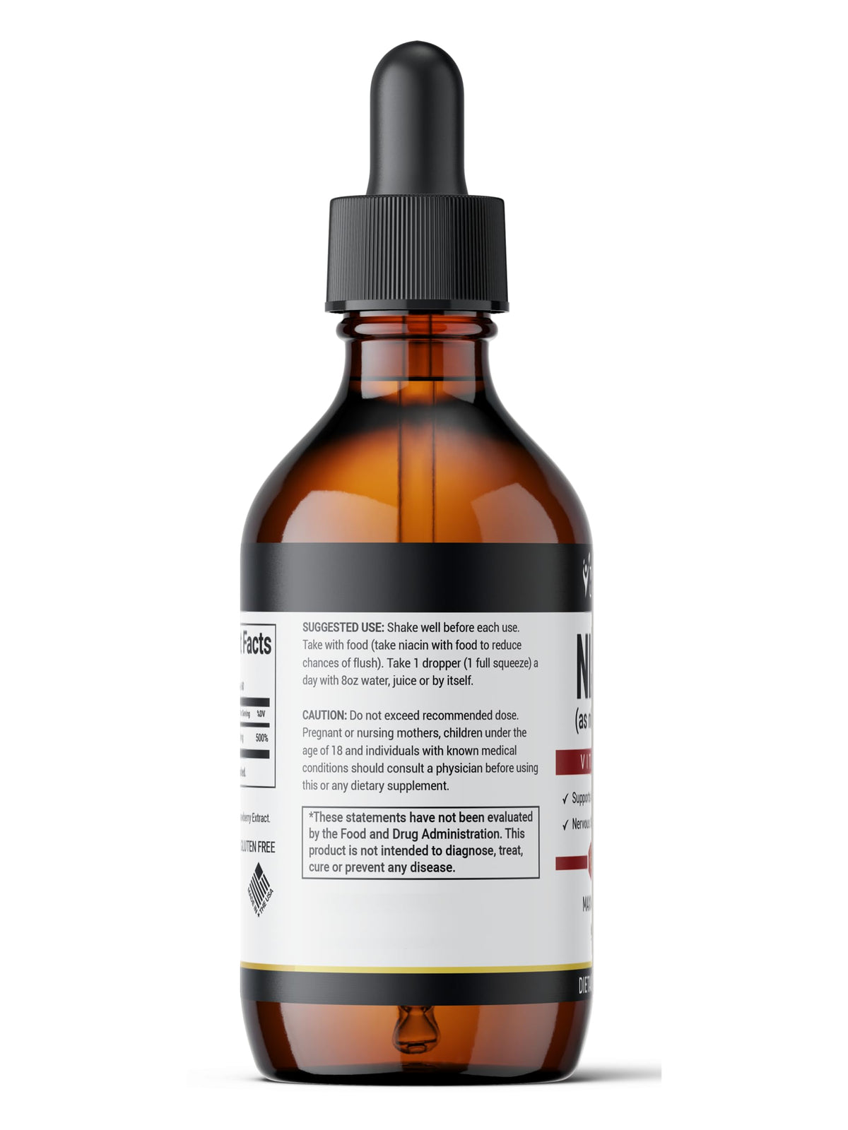supplement products​The Healthy Life 4 ME Vitamin B3 Niacinamide Liquid | 20mg Serving 60 Days Supply | Vitamin B Liquid Drops | 2oz Clear - JerryCherryUSA