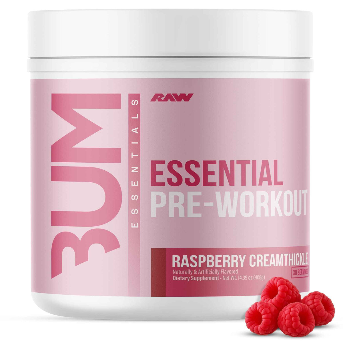 RAW Nutrition - Essential Pre - Chris Bumstead Pre Workout Formula, Sports Nutrition Pre-Workout Powders | Men & Womens Drink, Energy Powder for Working Out (Blue Raspberry)