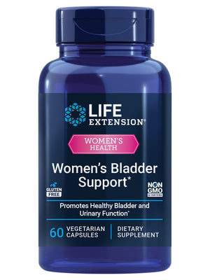 Life Extension Women's Bladder Support – for Bladder Health and Normal Urinary Frequency – Horsetail, Lindera and Three-Leaf Caper Extracts – Non-GMO – Gluten Free — 60 Vegetarian Capsules Life ExtensionBuy Supplements Australia