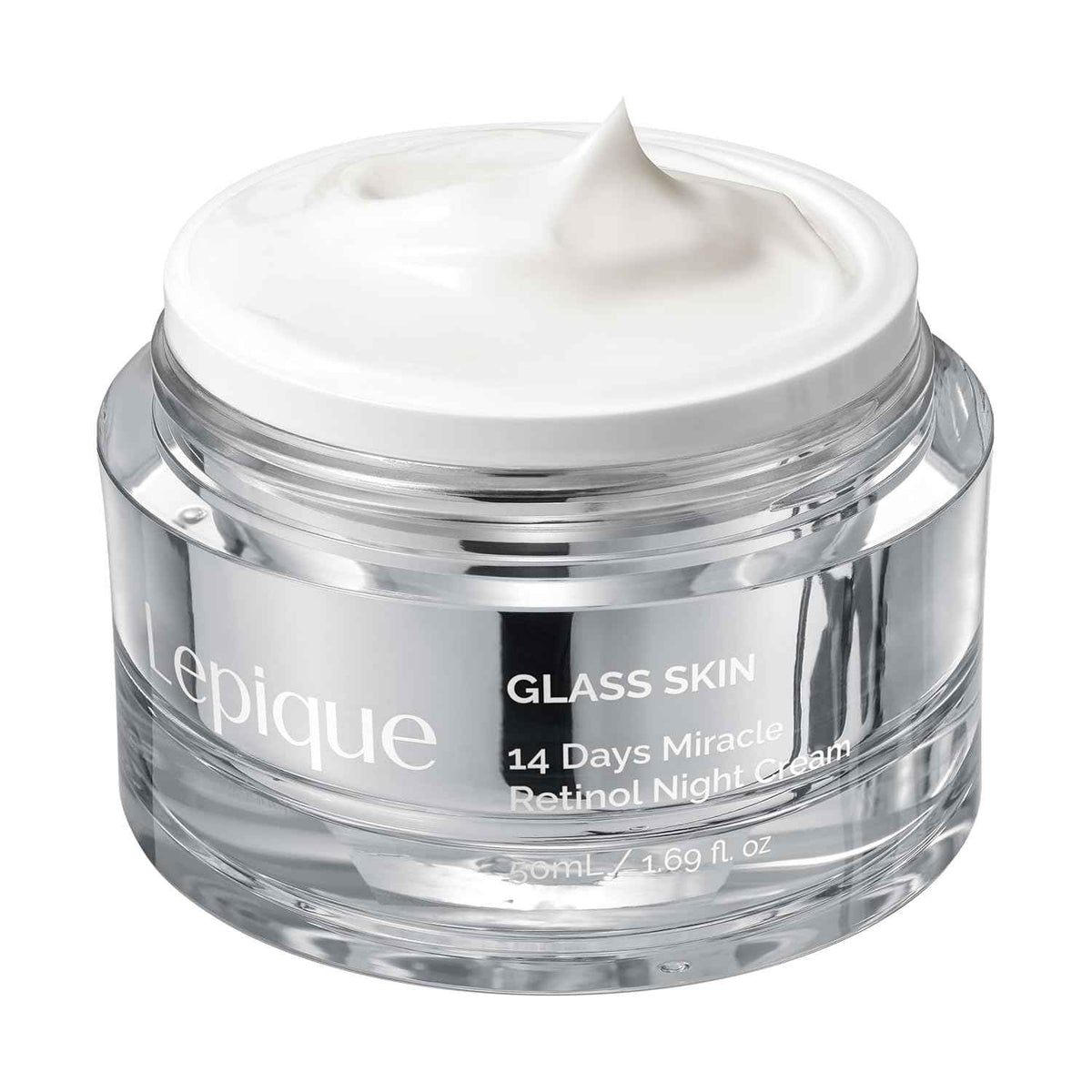 Lepique Retinol Night Cream 1.69oz - No.1 Korean Premium Overnight Repair Cream for Face and Neck