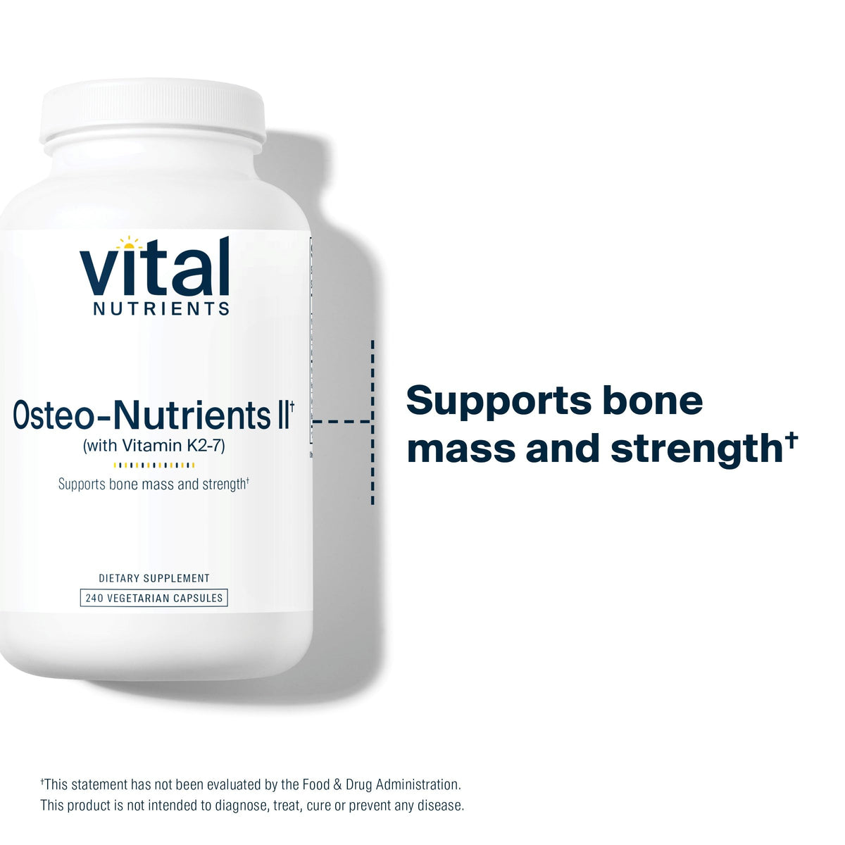 supplement products​Vital Nutrients Osteo-Nutrients II - Vitamin K2 + D3, Calcium, Boron, and Magnesium for Bone Strength* - Healthy Heart Support - Vegetarian Supplement - JerryCherryUSA