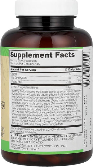 Vitacost Root2®, 42 Fruits & Vegetables, 90 Capsules Vitacost Brand buy supplements Au