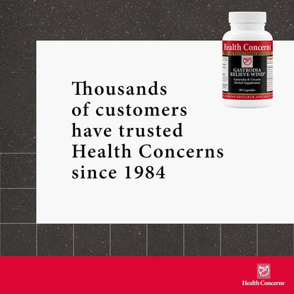 Health Concerns Gastrodia Relieve Wind – Headache, Dizziness & Liver Support – Chinese Herbal Formula with Gastrodia, Uncaria, Skullcap, & Dong Quai – Blood Circulation Supplement – 90 Capsules