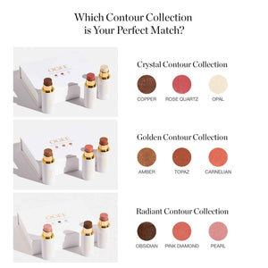 Ogee Face Stick Trio - Golden Contour Stick Makeup Collection - Certified Organic Bronzer, Blush Stick, and Highlighter Stick for a Flawless Look