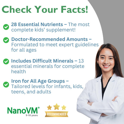 t/f, Dietary Supplement for Tube Feeding, Allergen-Free Kids Multivitamin, Unflavored Vitamin Powder with 14 Vitamins & 13 Minerals, Low-Carb Kids Vitamins, 275g - Solace Nutrition