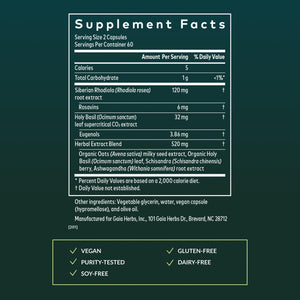 Gaia Herbs Adrenal Health Daily Support, Help Maintain Healthy Energy & Stress Levels*,120 Liquid Phyto-Caps Adrenal Health Nightly Restore, 120 Liquid Phyto-Caps - Bundle Gaia Herbs buy supplements Au