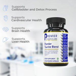Premier Research Labs Taurine Blend - Taurine Supplement, Taurine Pills, L Taurine Amino Acid Supplement for Liver, Gallbladder, Brain & Heart Health, for Women & Men - 90 Vegetarian Capsules Premier Research LabsBuy Supplements Australia