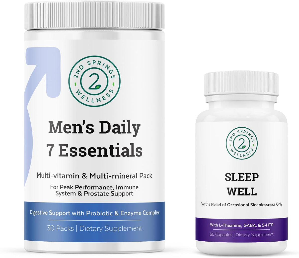 Men's Daily 7 Essentials & Sleep Complex Bundle