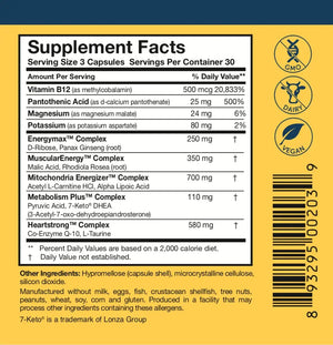 Researched Nutritionals Mens & Womens Vitamins - Optimized Energy Duo - Adrenal Support & Mitochondrial Supplements Researched Nutritionals