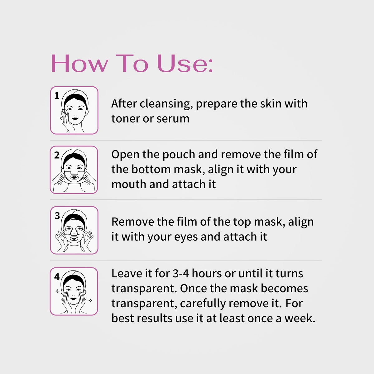 supplement products​Koreana Skin K-Beauty PDRN DNA Complex Hydrogel Sheet Mask – Korean Regenerative Salmon DNA & Multi-Weight Hyaluronic Acid for Anti-Aging, Firming, Brightening, Deep Hydration – Box of 4 - JerryCherryUSA