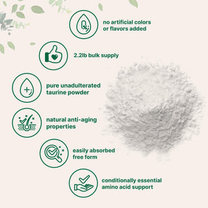 Micro Ingredients Taurine Powder Supplement | 1 KG, 2000mg Per Serving | Unflavored | 100% Pure, Easily Absorbed Free Form | Essential Amino Acids for Exercise, Energy, & Heart Support Micro IngredientsBuy Supplements Australia
