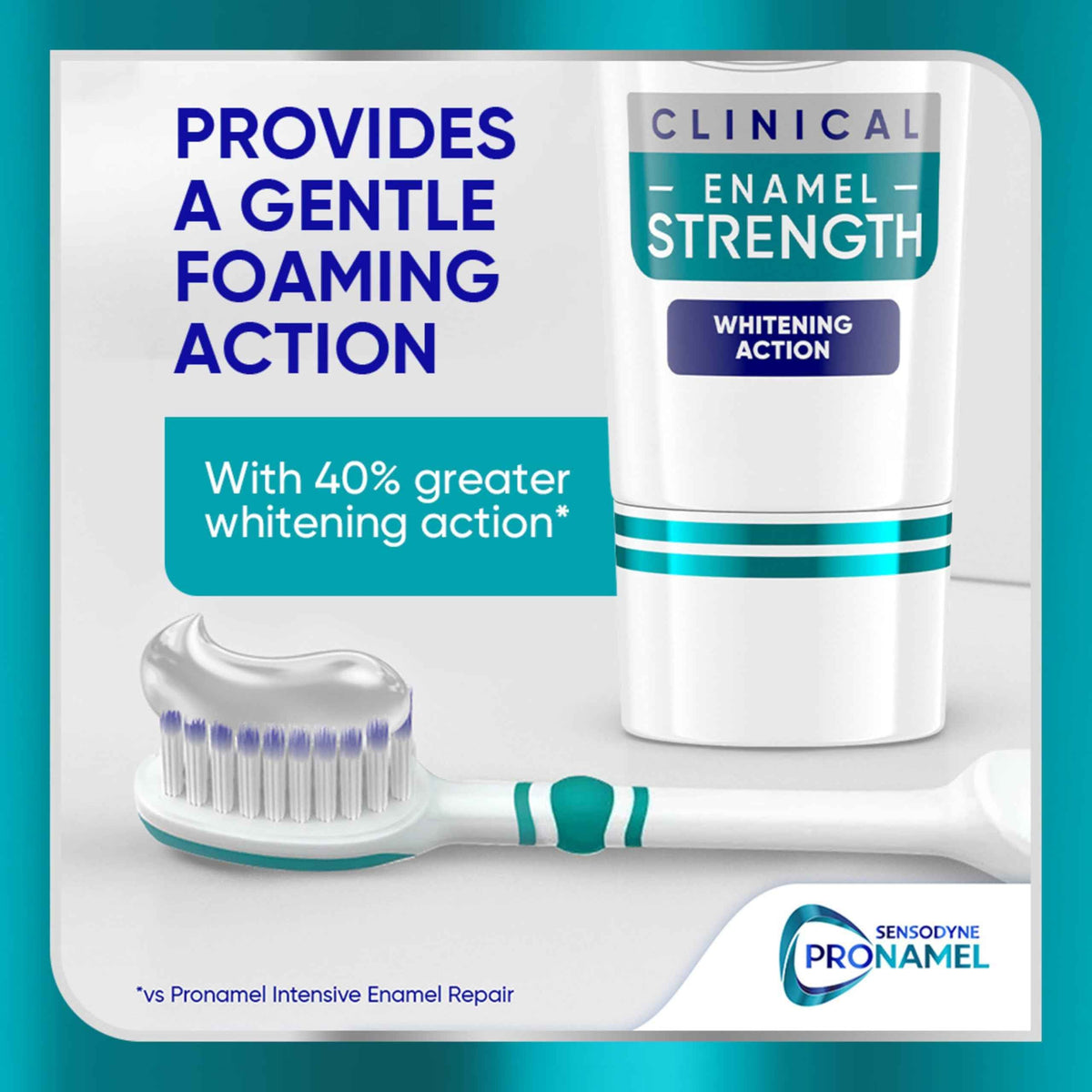 Sensodyne Pronamel Clinical Enamel Strengthening Toothpaste, Whitening Action, 3.4 oz (3 Pack)