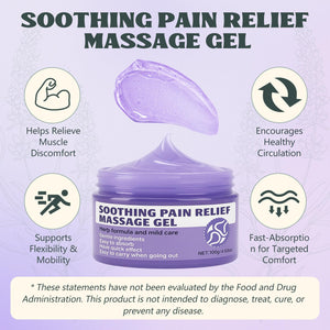 Soothing Massage Gel (100g) - Joint Relief Purple Gel, Natural Ingredients Soothing Relief Cream, Fast-Absorbing Jointgel Cream for Soothing Joint, Shoulder, Knee, Back, Lumbar & Muscle Stiffness VereclueBuy Supplements Australia