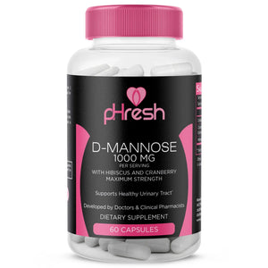 ACE NUTRITION pHresh D-Mannose with Cranberry Capsules for Women and Men, Maximum Strength 1000 mg Per Serving - Supports: Urinary Tract Health - Made in The USA ACE NUTRITIONBuy Supplements Australia