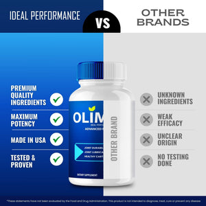 Olimpic Capsules, Advanced Joint Support Supplement Pills for Mobility and Comfort - Maximum Strength, Official Olim Pic Joint Support All Natural Formula, Premium Olim-Pic Reviews (60 Capsules) IDEAL PERFORMANCEBuy Supplements Australia
