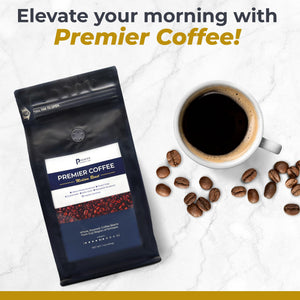 Premier Research Labs Organic Whole Roasted Coffee Beans - Medium Roast, From Guji Region of Ethiopia, Crafted for Optimal Health Benefits, Sweet & Fruity, Well-Balanced, Gluten Free - 1 Pound Premier Research LabsBuy Supplements Australia