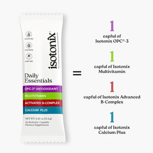 Isotonix® Daily Essentials Multivitamin Powder Packets – 4-in-1 Formula with Multivitamin, Activated B-Complex, Calcium Plus Isotonix