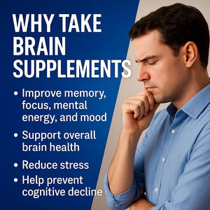 Ageless Brain Supplements for Memory and Focus 1000 MG | Cognitive Improvement | Formulated with Clinically Studied Ingredients | Support Mental Clarity & Neuro Health | Vitamin B6, B12, 60 Capsules Ageless Foundation LaboratoriesBuy Supplements Australia