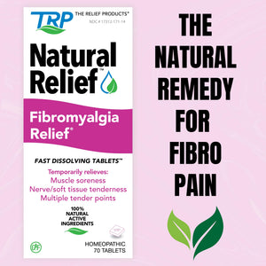 The Relief Products Natural Fibromyalgia Temporary Relief of Muscle Soreness Discomfot Tenderness Difficulty Moving & Joint Pain - 70ct TRP THE RELIEF PRODUCTSBuy Supplements Australia