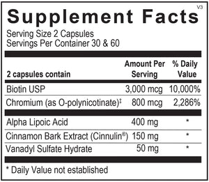 The Source Matters Dia-Wise Metabolic Health Supplement | Alpha Lipoic Acid, Cinnulin Capsules, Biotin, Chromium, Vanadyl Sulfate, Vitamin B for AMPK Activation (60 Count) THE SOURCE MATTERS buy supplements Au