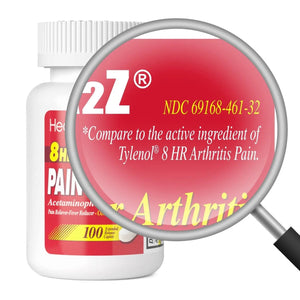 HealthA2Z® Pain Relief Extended Release | Acetaminophen 650mg | 8 Hours | Arthiritis Pain | Pain Reliever - Fever Reducer | Contains no Aspirin (100 Count) HealthA2ZBuy Supplements Australia