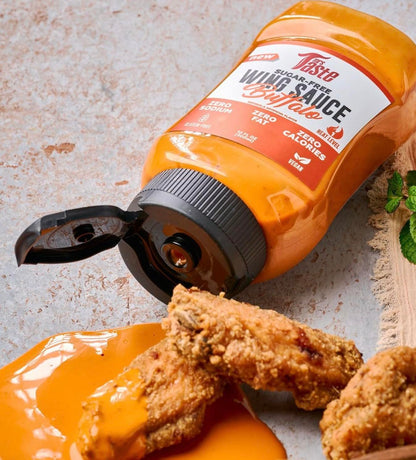 Mrs Taste Sugar Free Sauce, Zero Calories, Zero Sodium, Zero Sugar, High Fiber, Keto Friendly, Paleo Friendly, Low Calorie Option, Condiments and Sauces (10 oz, Buffalo)