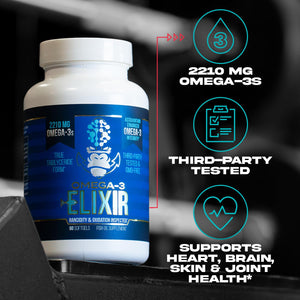 Gorilla Mind Omega-3 Elixir™ | 2210mg Fish Oil Re-Esterified Triglyceride Form | EPA, DHA + 2 Fatty Acids | Astaxanthin Infusion for Bolstered Integrity | 3rd Party & Rancidity Tested | 60 Softgels Gorilla MindBuy Supplements Australia