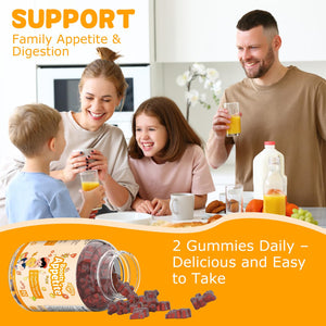 Appetite Booster Gummies for Kids Adults – Natural Blend of Hawthorn Zinc Carrot Supports Digestion Helps Increase Appetite, Promotes Healthy Eating Habits for Picky Eaters (Mixed Fruit Flavor) HeallianceBuy Supplements Australia