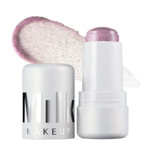 Milk Makeup Cooling Water Jelly Shimmer – Buildable Face + Body Highlighter Stick for Sheer Shimmery Glow – Long-Lasting, Hydrating, Glitter Free Formula – Boba (Violet Blue), 0.17oz Milk MakeupBuy Supplements Australia