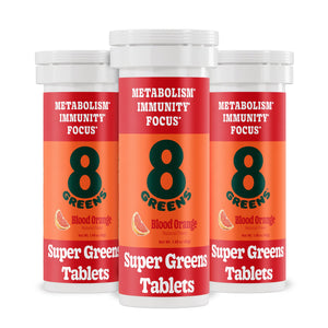 8Greens Supergreens Tablets | Super Greens Powder Superfood Tablet, Metabolism Immunity & Focus, Daily Greens Effervescent Tablets, Organic: Aloe Vera, Spirulina, Chlorella, Blood Orange, 30 Servings 8GreensBuy Supplements Australia