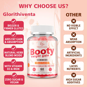 Glorithiventa Cholesterol & Booty Gummies Supplement Bundle - Plant Sterols & Stanols + CurvaBoost BBL Herb Blend & Creatine Monohydrate - Cholesterol Normal Level, Booty, Curves & Energy Glorithiventa buy supplements Au