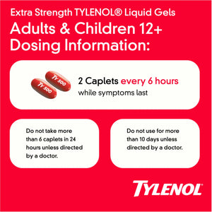 Tylenol Extra Strength Liquid Gels, Fast, Strong Pain Relief, Fever Reducer for Adults with 500 mg Acetaminophen, Fast-Acting Liquid Gel Capsules for Headaches & Minor Pain Relief, 40 Count TylenolBuy Supplements Australia