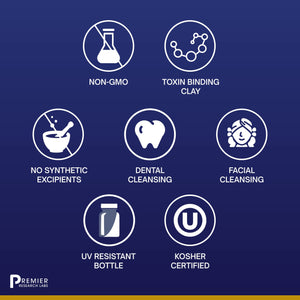 Premier Research Labs Medi-Dental Pack - Detoxifying Volcanic Clay - Dental & Body Cleansing - With Calcium Smectites Silica & Mineral Oxides - 5 oz Premier Research LabsBuy Supplements Australia